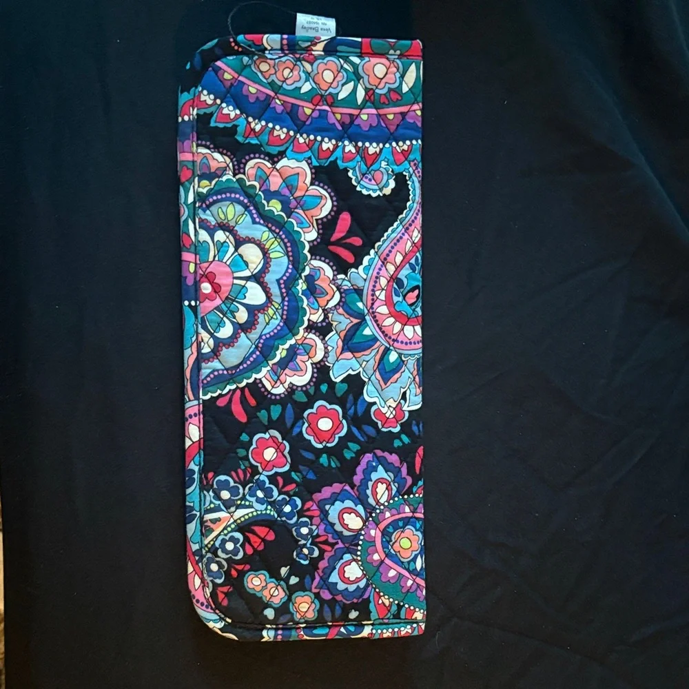 Vera Bradley Colorful Paisley laptop sleeve and hair tool sleeve